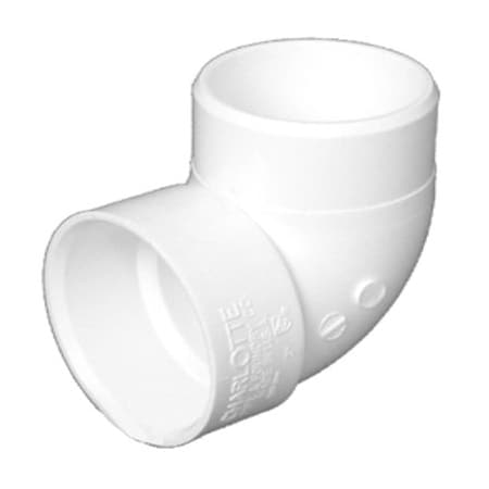 Charlotte Pipe And Foundry PVC 90 DEG Vent Elbow PVC 00333  0800HA